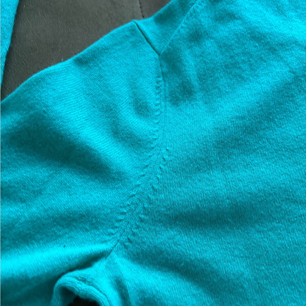 Ann Taylor Women's Teal Crewneck Sweater - Picture 7 of 12